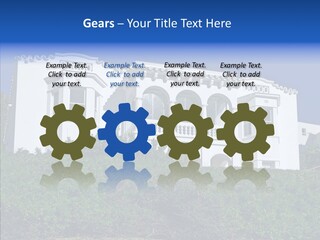 Home Brick Building PowerPoint Template