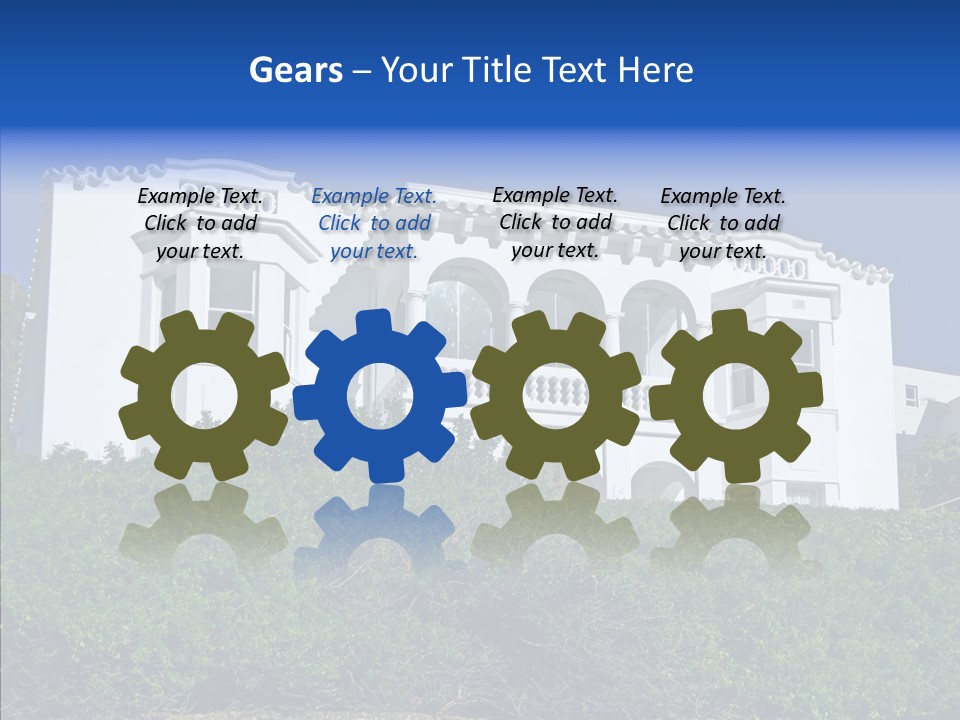 Home Brick Building PowerPoint Template