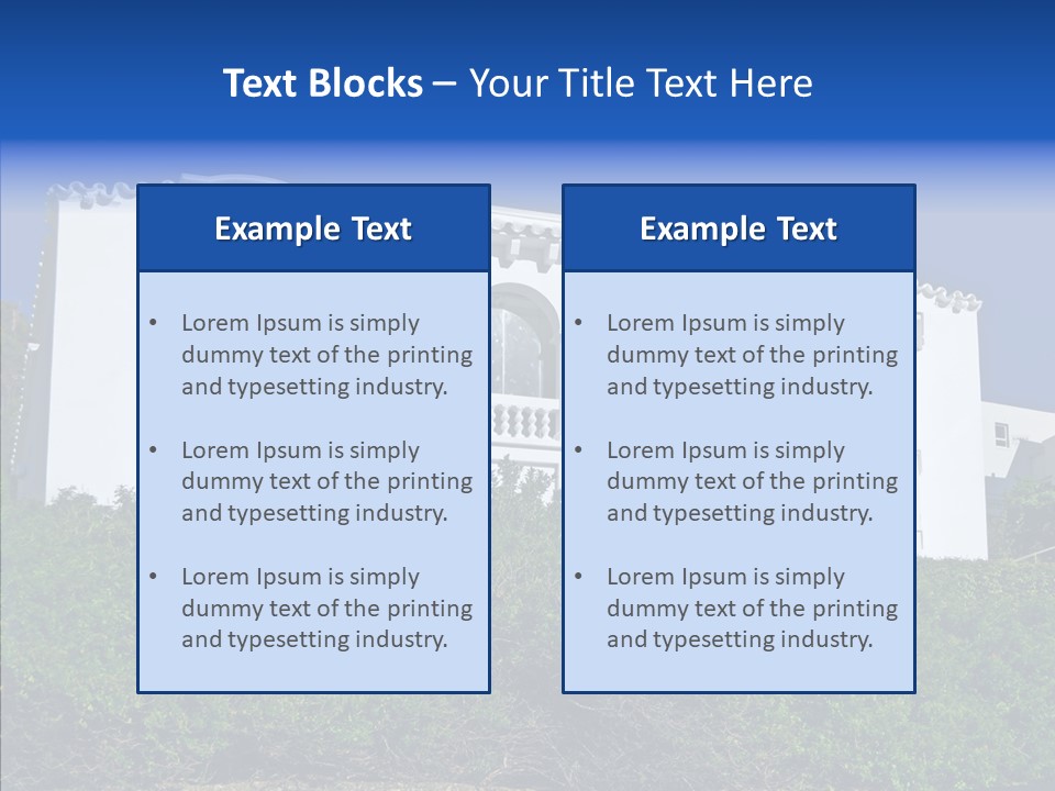 Home Brick Building PowerPoint Template