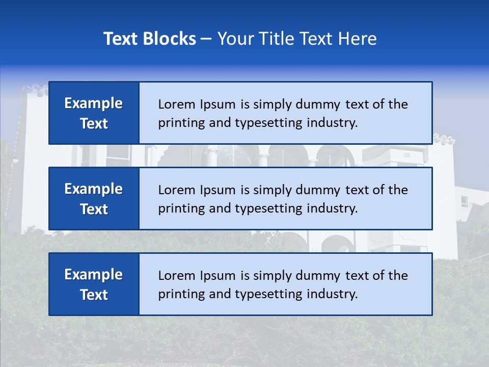 Home Brick Building PowerPoint Template
