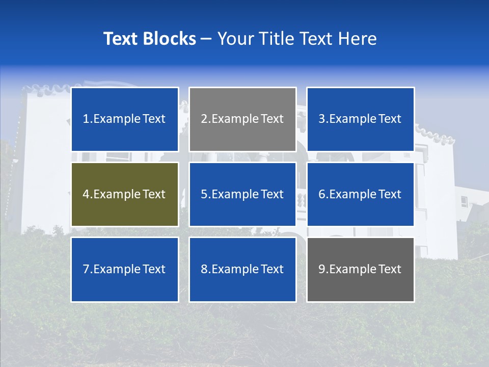 Home Brick Building PowerPoint Template