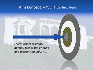 Home Brick Building PowerPoint Template