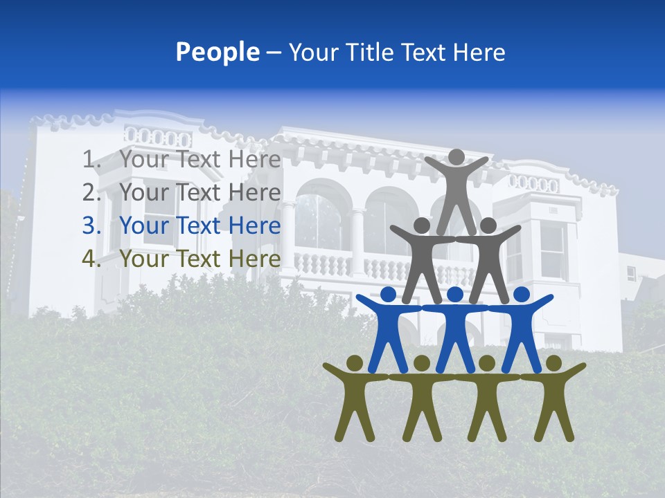 Home Brick Building PowerPoint Template