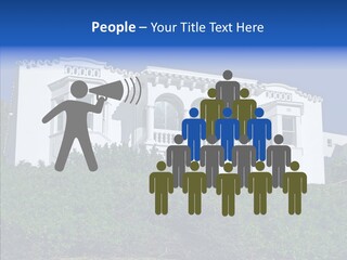 Home Brick Building PowerPoint Template