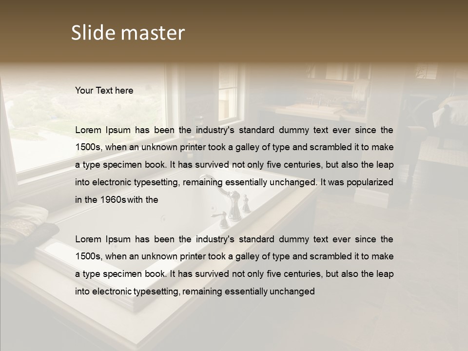 Water Showcase Washing PowerPoint Template