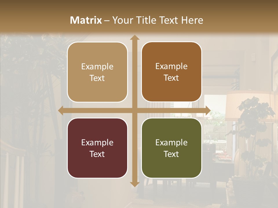 Luxury Home Hallway With Wood Floor PowerPoint Template