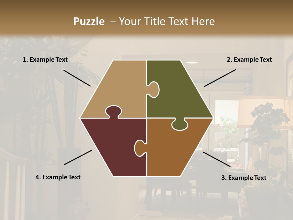 Luxury Home Hallway With Wood Floor PowerPoint Template