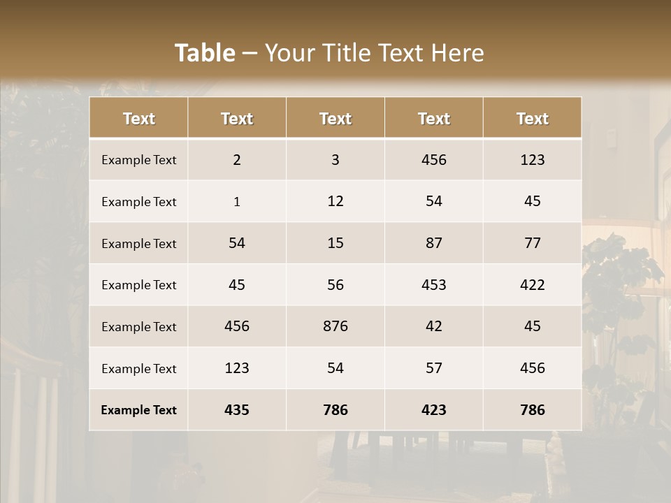 Luxury Home Hallway With Wood Floor PowerPoint Template