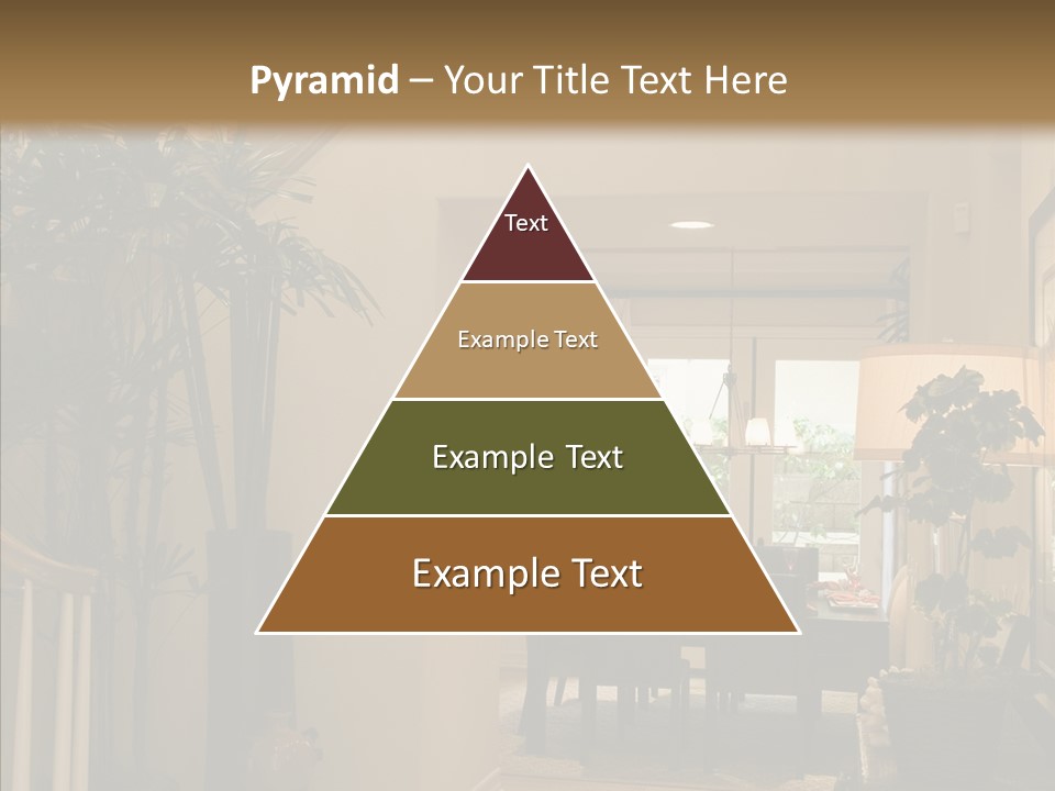 Luxury Home Hallway With Wood Floor PowerPoint Template