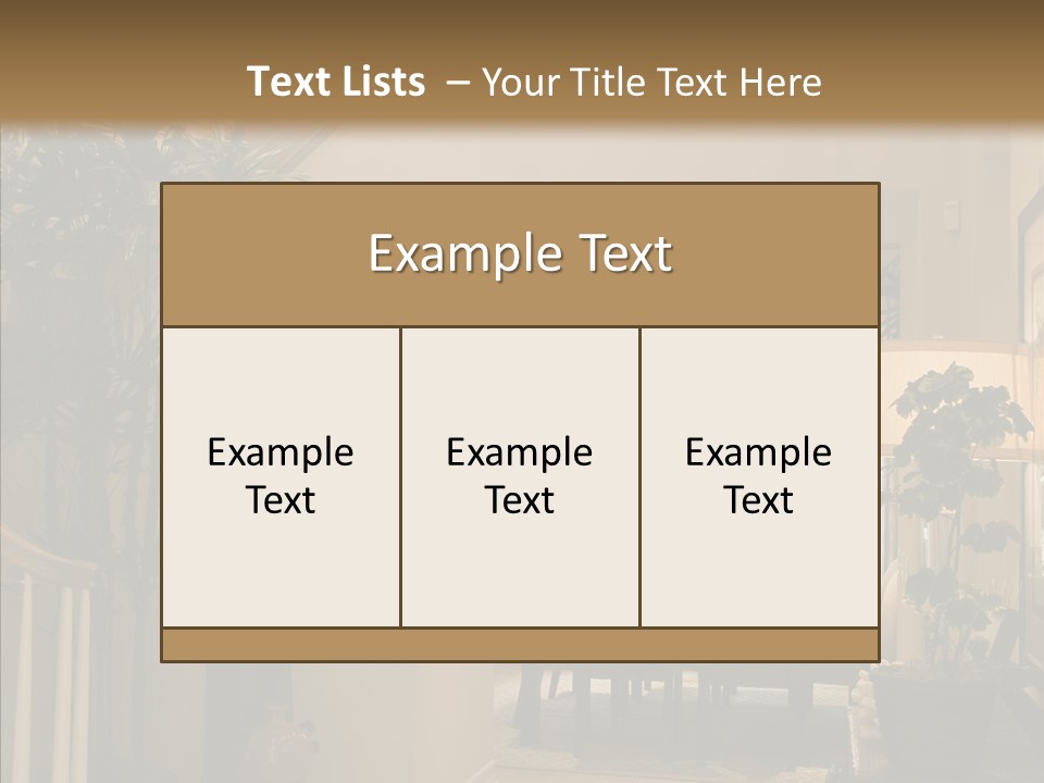 Luxury Home Hallway With Wood Floor PowerPoint Template