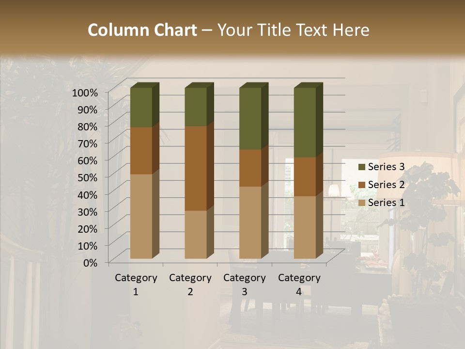Luxury Home Hallway With Wood Floor PowerPoint Template