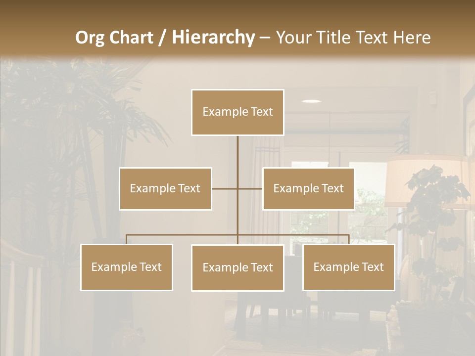 Luxury Home Hallway With Wood Floor PowerPoint Template