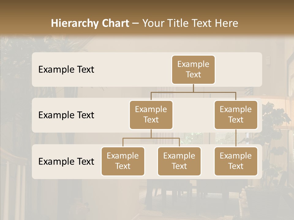 Luxury Home Hallway With Wood Floor PowerPoint Template