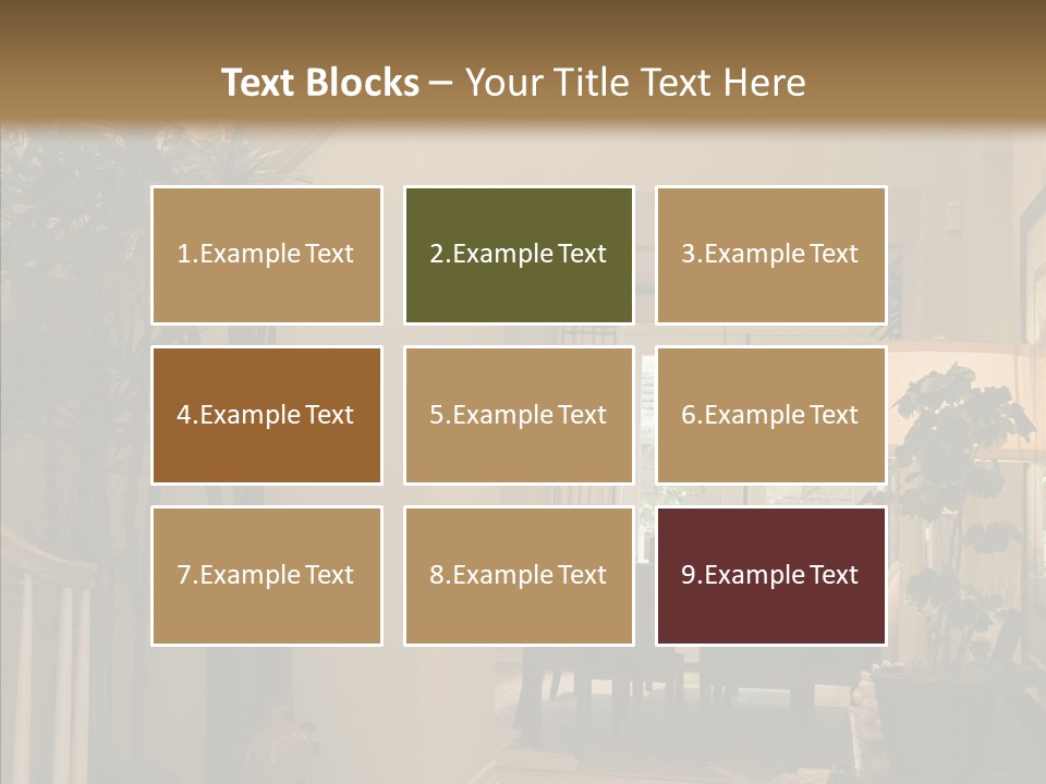 Luxury Home Hallway With Wood Floor PowerPoint Template