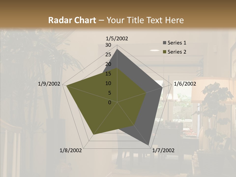 Luxury Home Hallway With Wood Floor PowerPoint Template