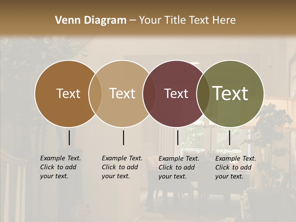 Luxury Home Hallway With Wood Floor PowerPoint Template