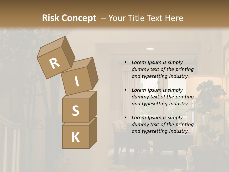 Luxury Home Hallway With Wood Floor PowerPoint Template