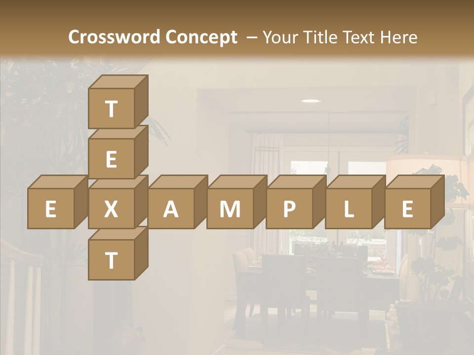 Luxury Home Hallway With Wood Floor PowerPoint Template