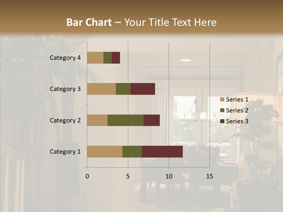 Luxury Home Hallway With Wood Floor PowerPoint Template