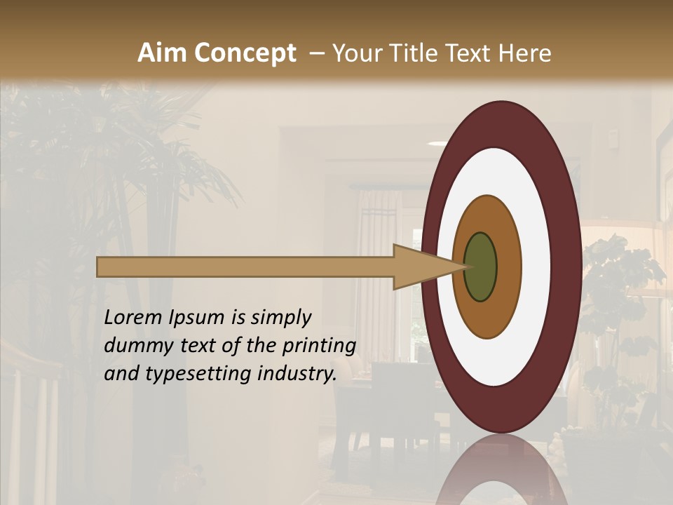 Luxury Home Hallway With Wood Floor PowerPoint Template