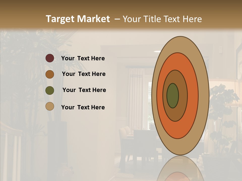 Luxury Home Hallway With Wood Floor PowerPoint Template