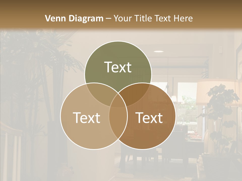 Luxury Home Hallway With Wood Floor PowerPoint Template