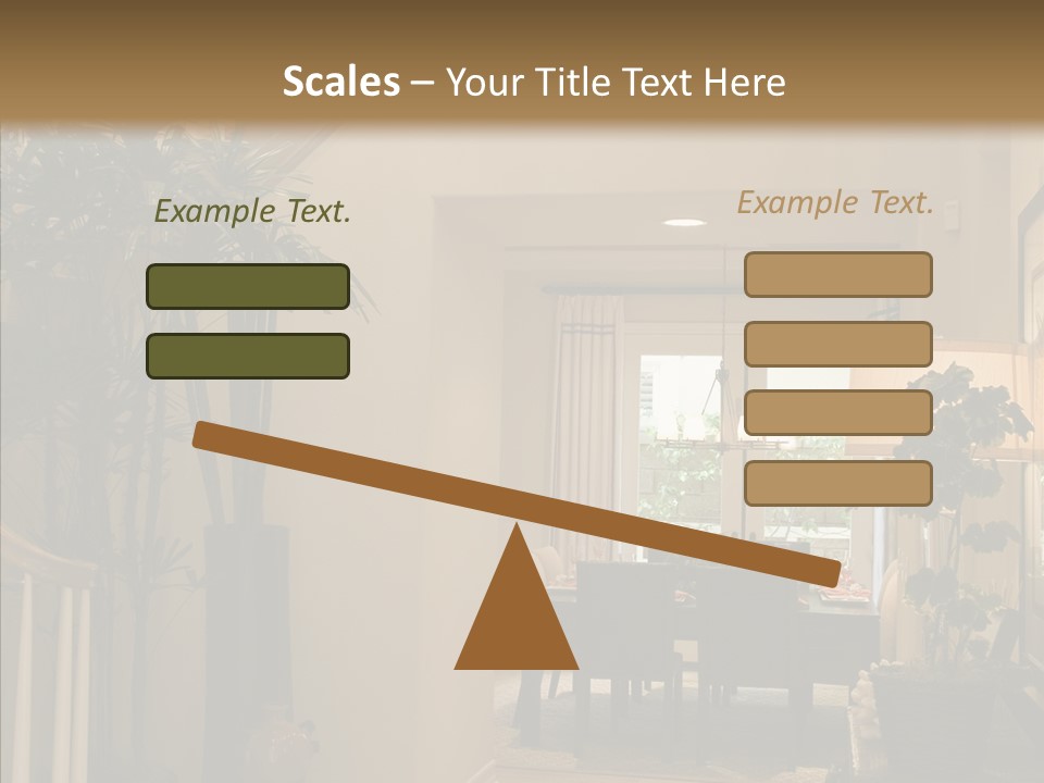 Luxury Home Hallway With Wood Floor PowerPoint Template