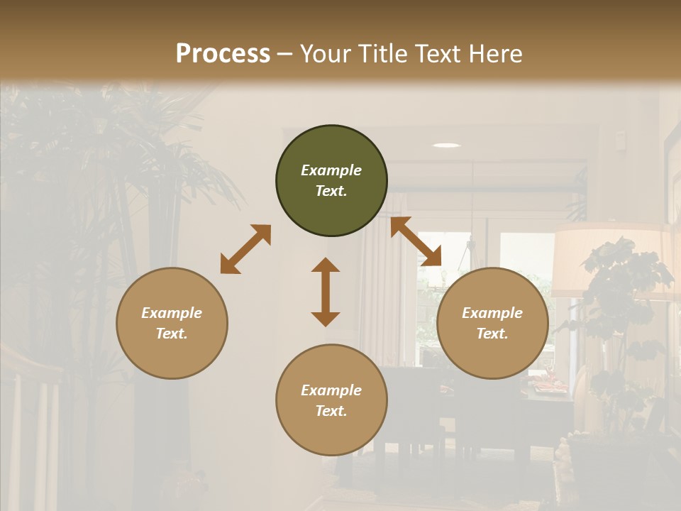 Luxury Home Hallway With Wood Floor PowerPoint Template