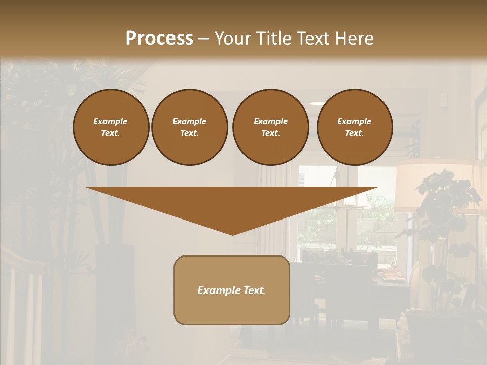 Luxury Home Hallway With Wood Floor PowerPoint Template