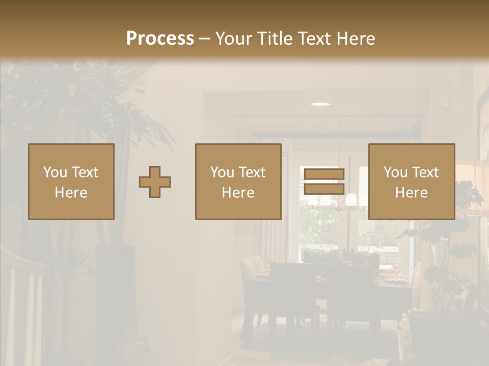Luxury Home Hallway With Wood Floor PowerPoint Template