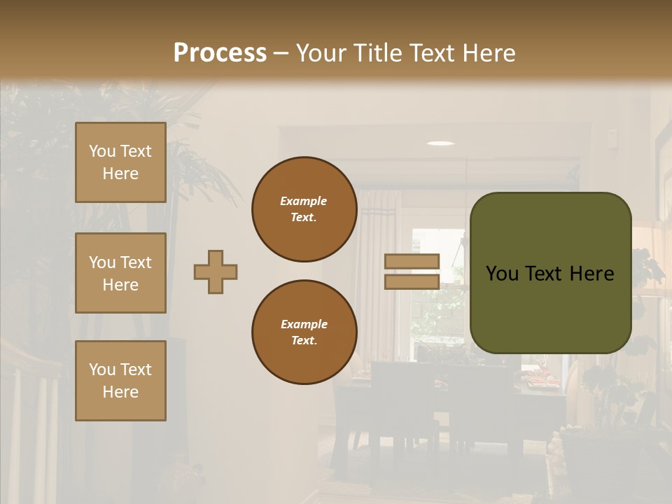 Luxury Home Hallway With Wood Floor PowerPoint Template