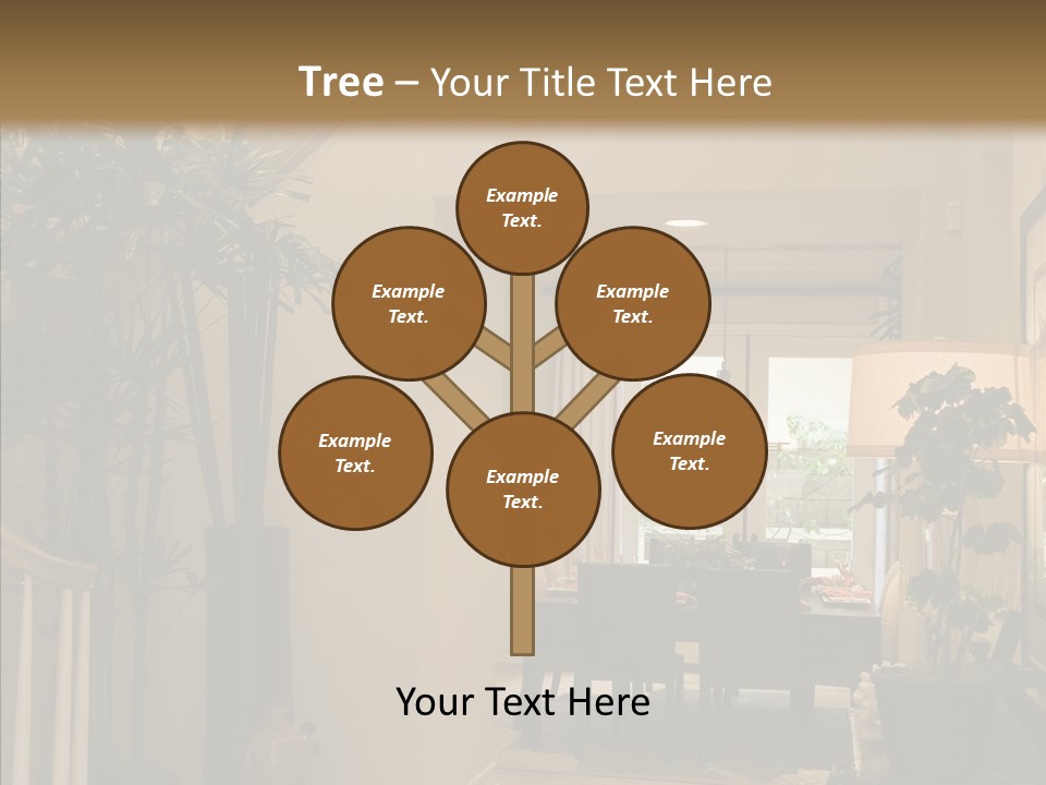 Luxury Home Hallway With Wood Floor PowerPoint Template