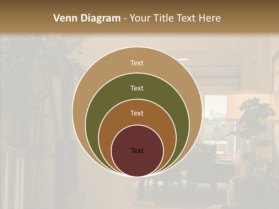 Luxury Home Hallway With Wood Floor PowerPoint Template