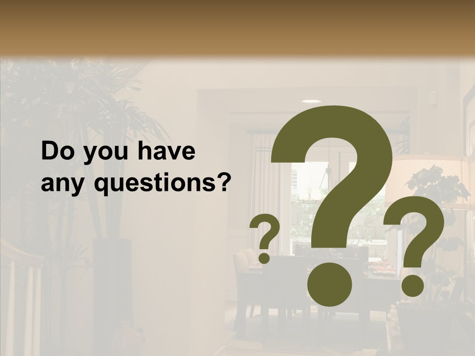 Luxury Home Hallway With Wood Floor PowerPoint Template