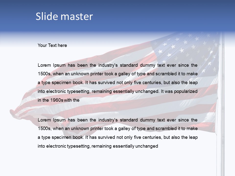 Old Glory Nationalism Pride PowerPoint Template