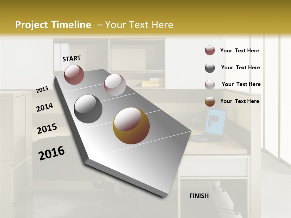 Happy Per On Bu Ine PowerPoint Template