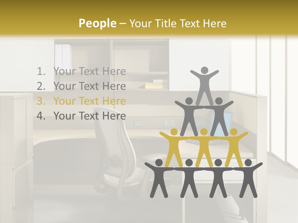 Happy Per On Bu Ine PowerPoint Template