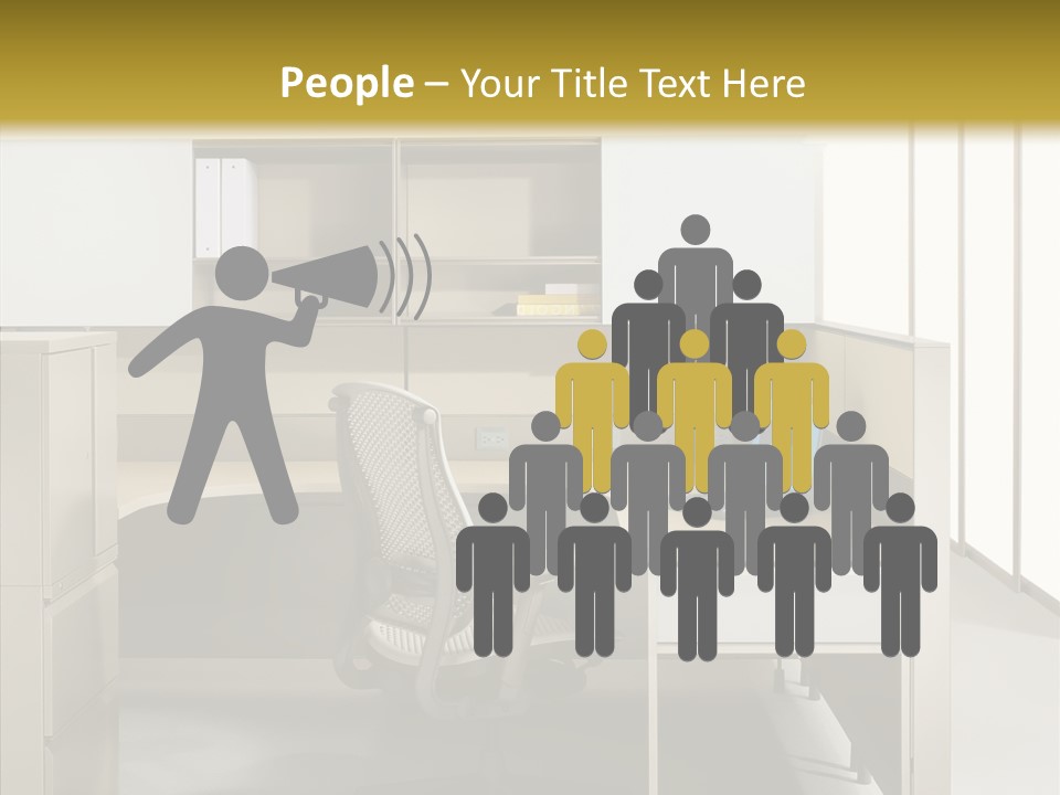 Happy Per On Bu Ine PowerPoint Template