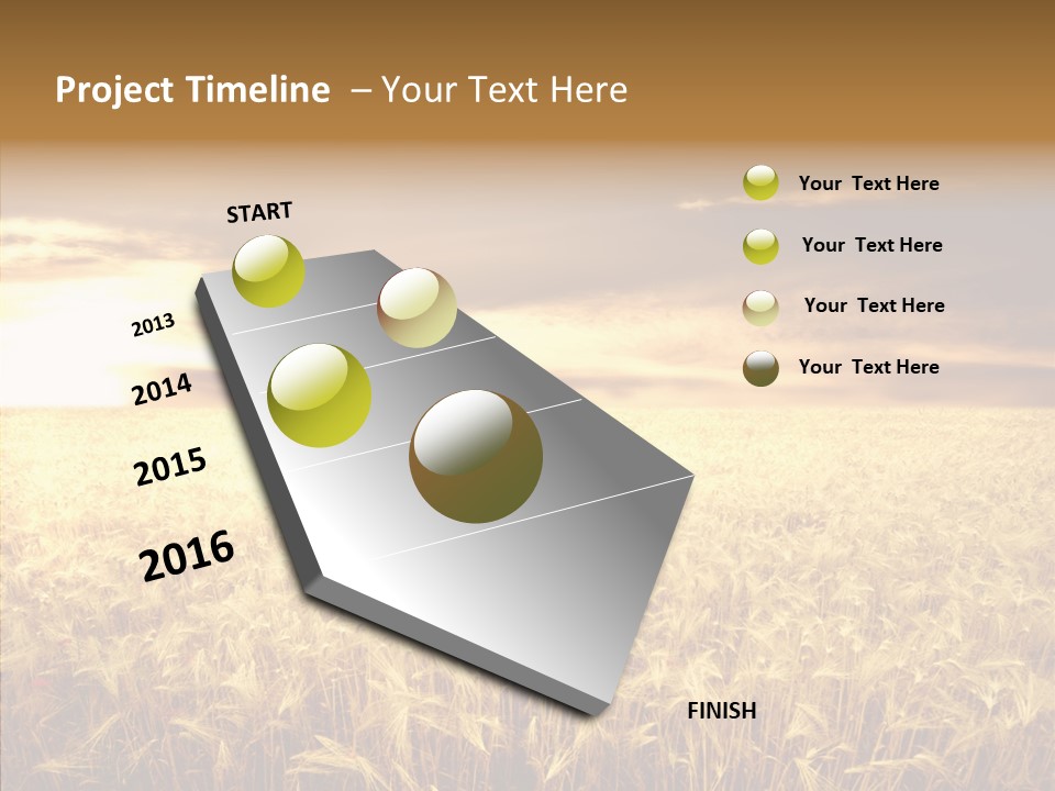 Barley Grain Grass PowerPoint Template