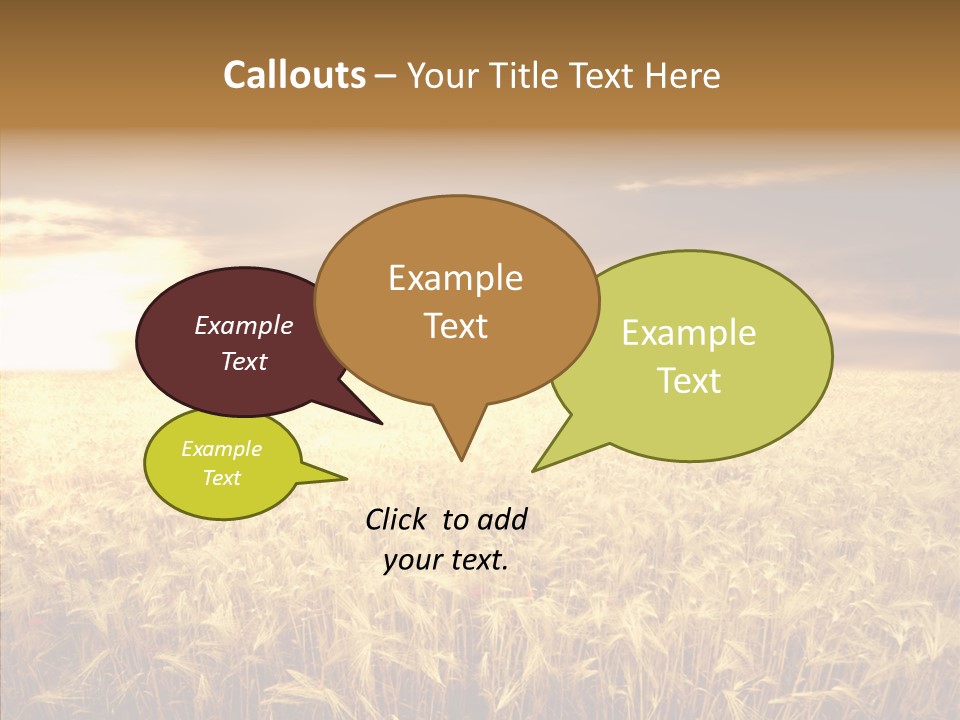 Barley Grain Grass PowerPoint Template