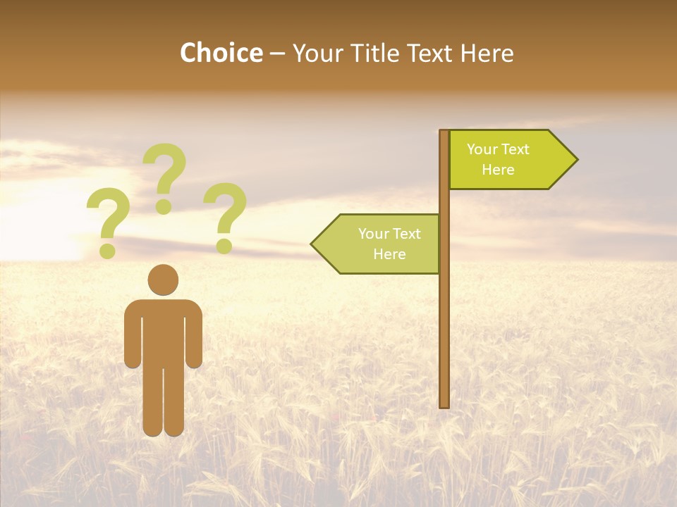 Barley Grain Grass PowerPoint Template