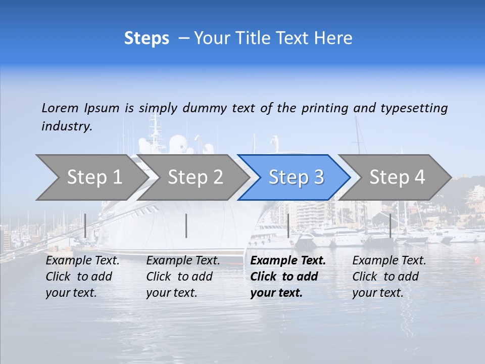 Sea Dock Big PowerPoint Template