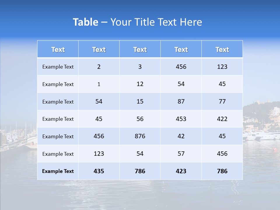 Sea Dock Big PowerPoint Template