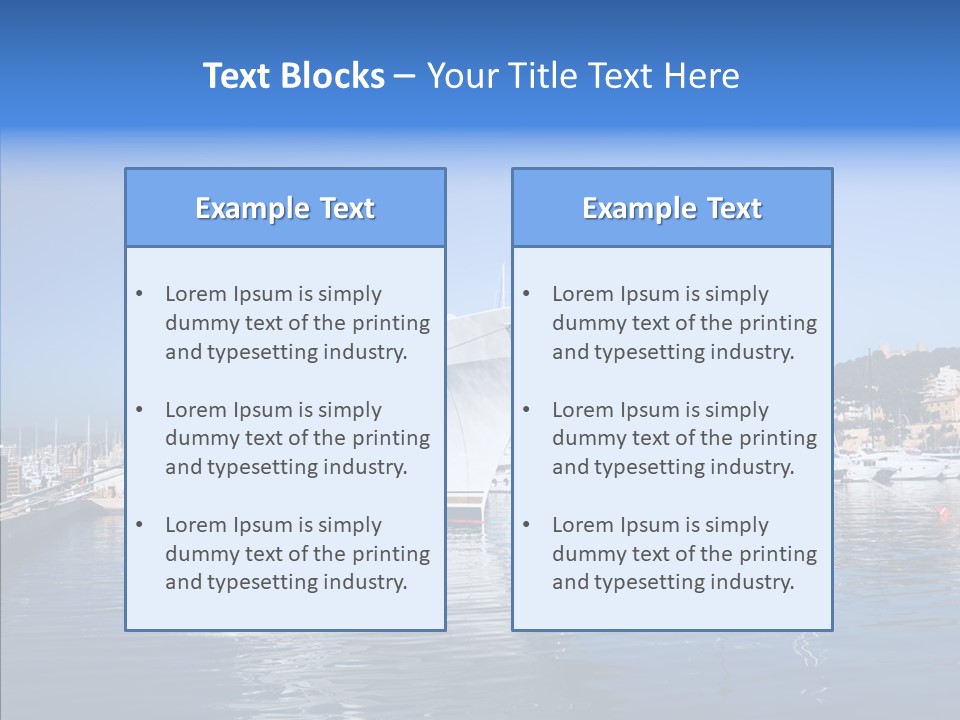 Sea Dock Big PowerPoint Template