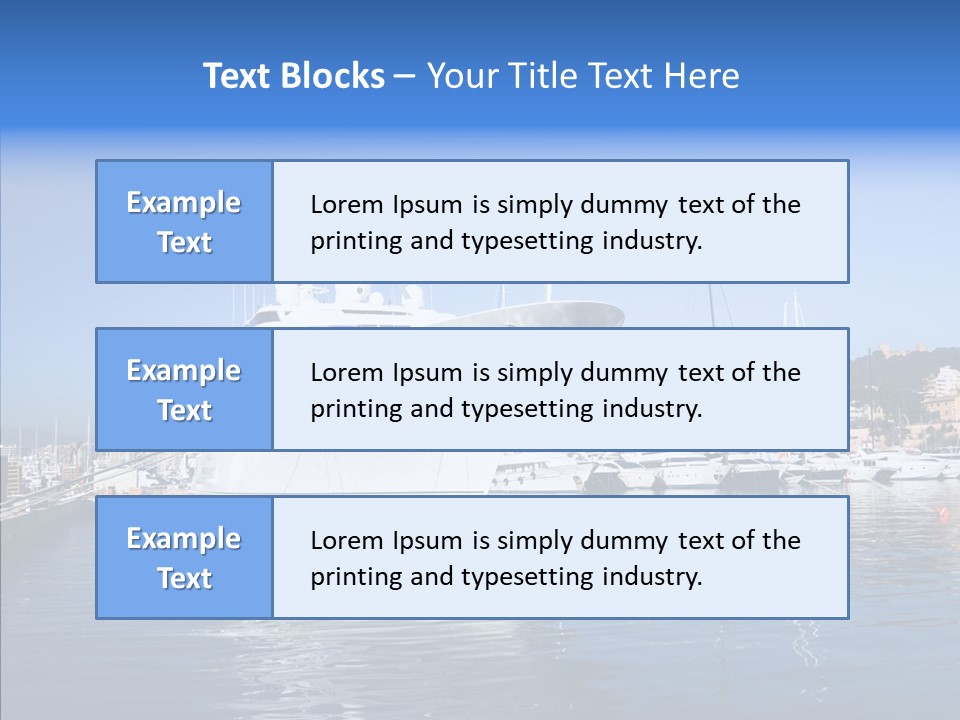 Sea Dock Big PowerPoint Template