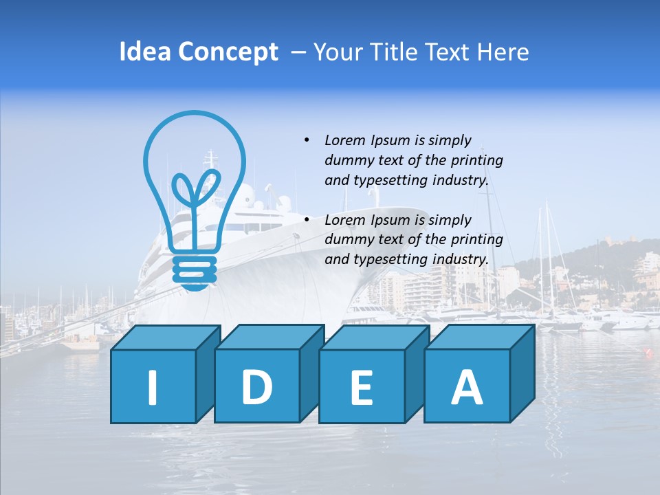 Sea Dock Big PowerPoint Template
