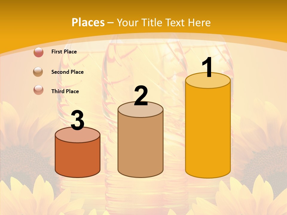 Golden Cooking Oil Yellow PowerPoint Template