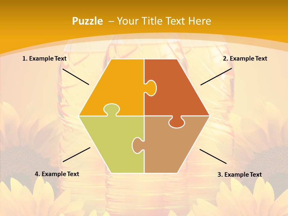 Golden Cooking Oil Yellow PowerPoint Template