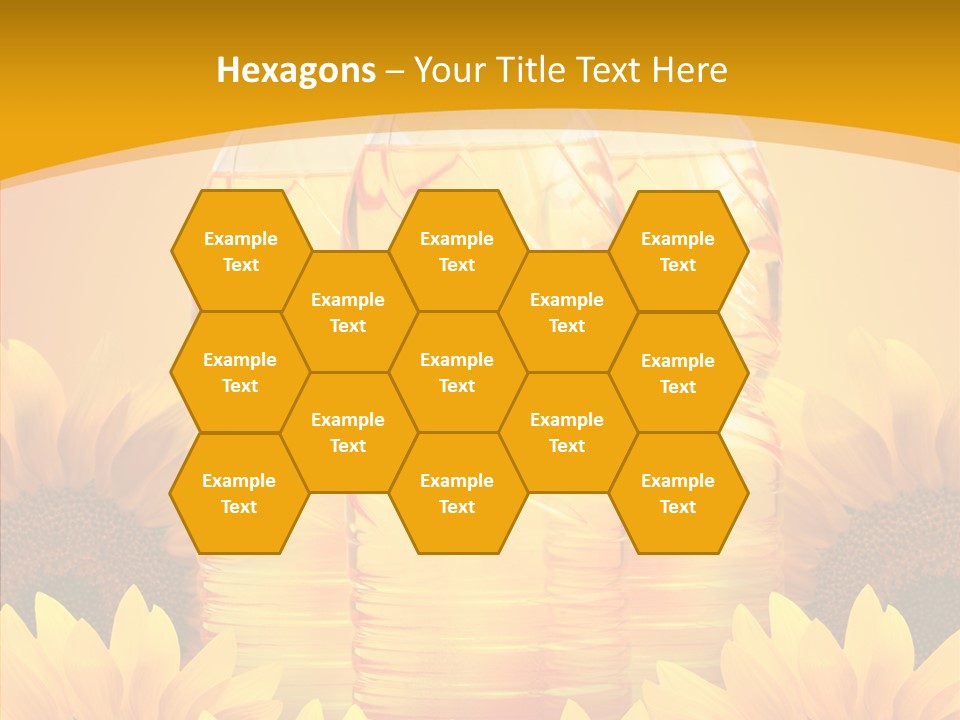 Golden Cooking Oil Yellow PowerPoint Template