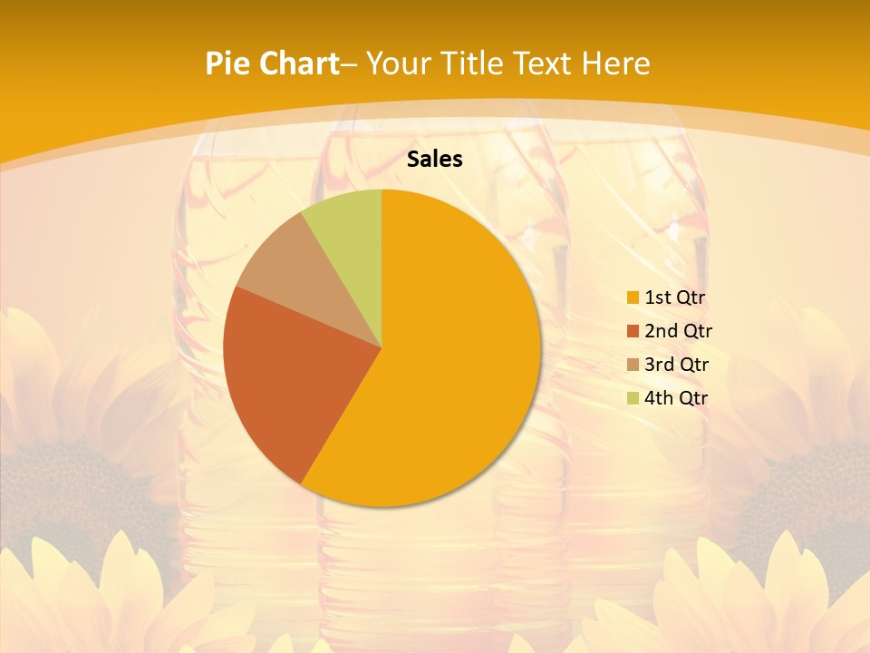 Golden Cooking Oil Yellow PowerPoint Template